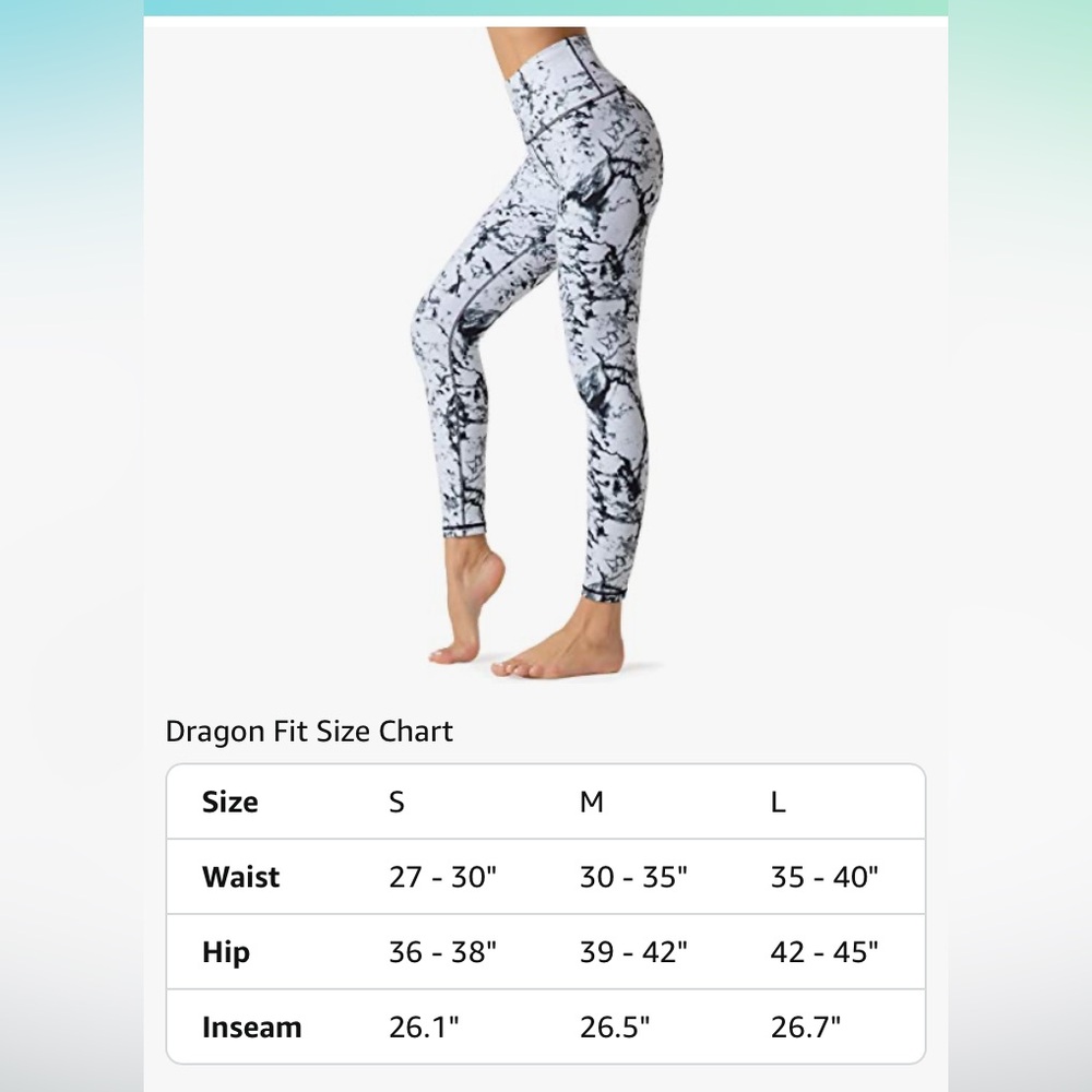 🌻Women's Marble Leggings - Black and White